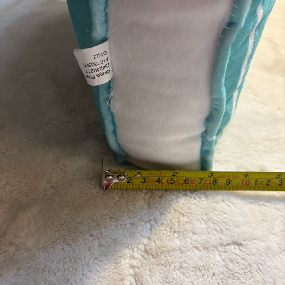 Throw Pillow Cozy Light Blue White Text So Many Books Reading Accent Pillow - Picture 9 of 9